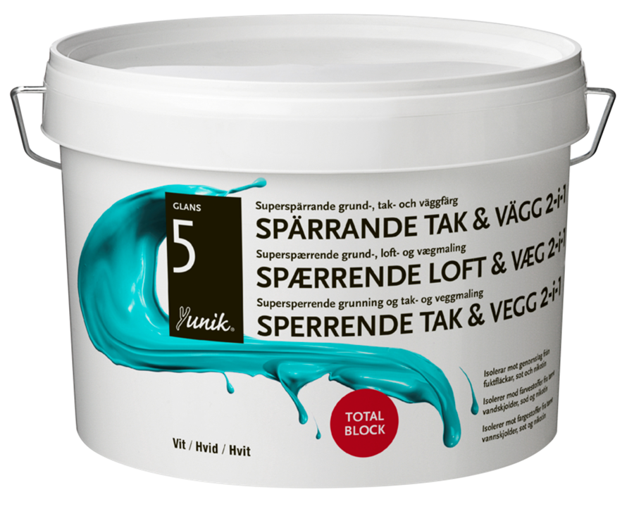 Spærrende Loft & Væg 2-In-1
